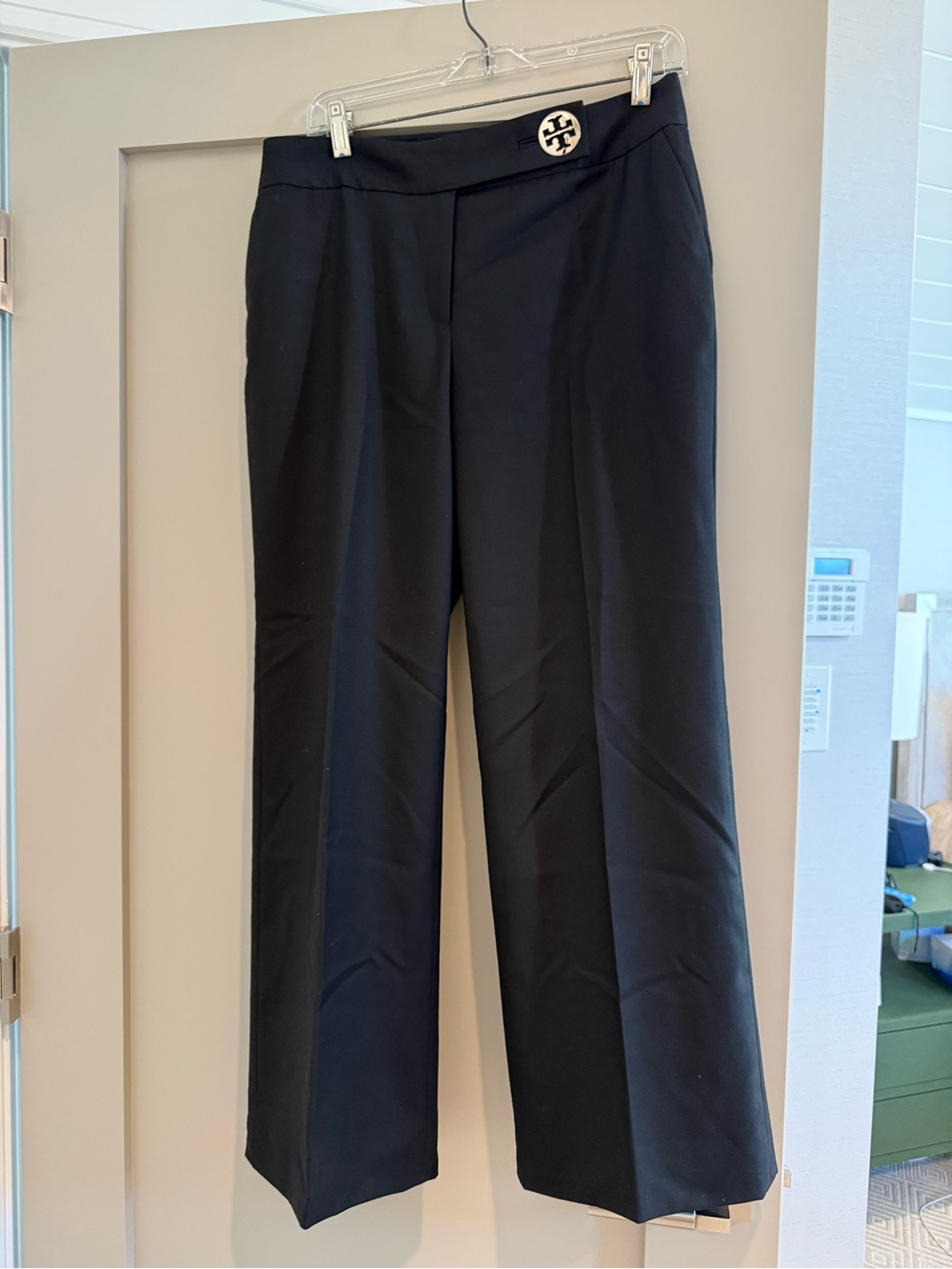 Tory Burch Black Wide-Leg Dress Pants